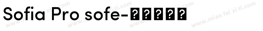 Sofia Pro sofe字体转换
